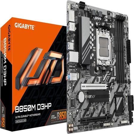 Motherboard GIGABYTE B850M D3HP Chipset AMD B850 Socket AMD AM5 mATX