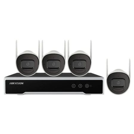 Kit de Monitoreo HIKVISION 1 NVR Wi-Fi de 4 Canales + 4 Cámaras Wi-Fi de 2 MP
