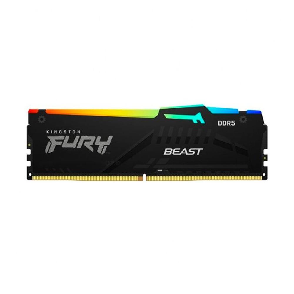 Memoria Kingston Fury Beast 16GB DDR5-5200MHz PC541600 CL40 XMP 3 RGB