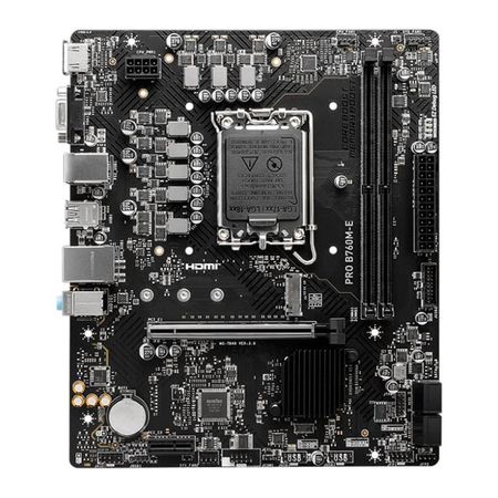 Motherboard MSI PRO B760M-E Chipset Intel B760 LGA1700 HDMI VGA mATX