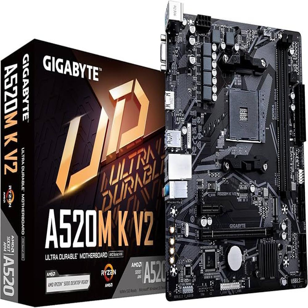 Motherboard Gigabyte A520M K V2 rev 1 0 Chipset AMD A520 AM4 mATX