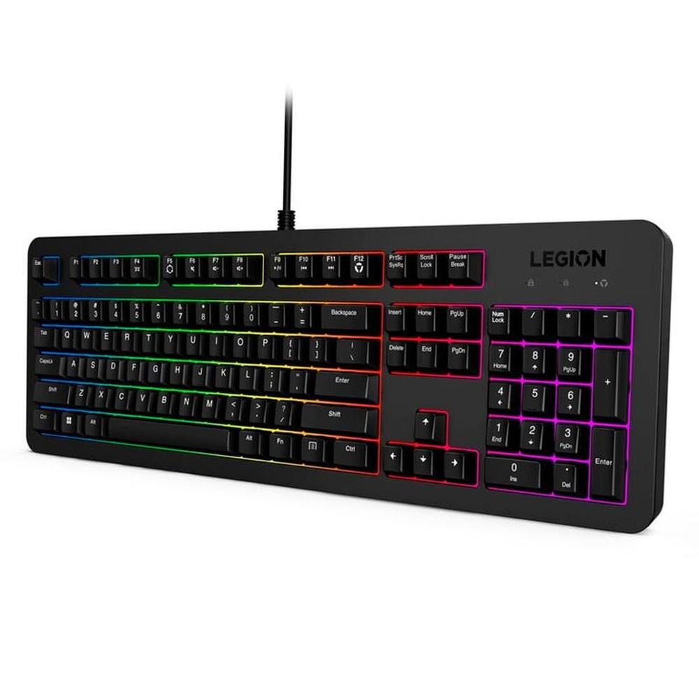 Teclado gamer Lenovo Legion KB310 RGB con cable USB 2 0