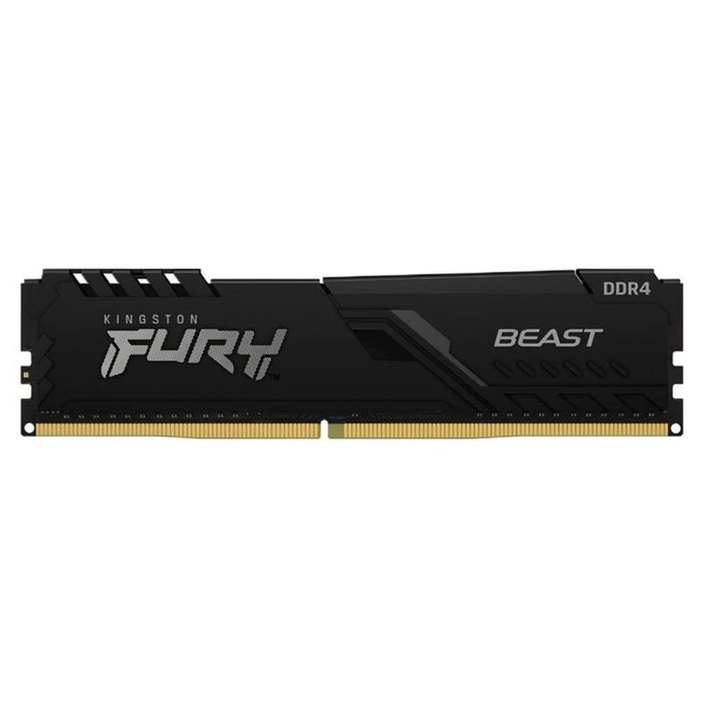 Memoria Kingston Fury Beast, 8GB, DDR4 3600 MHz, PC4-28800, CL17 Negro