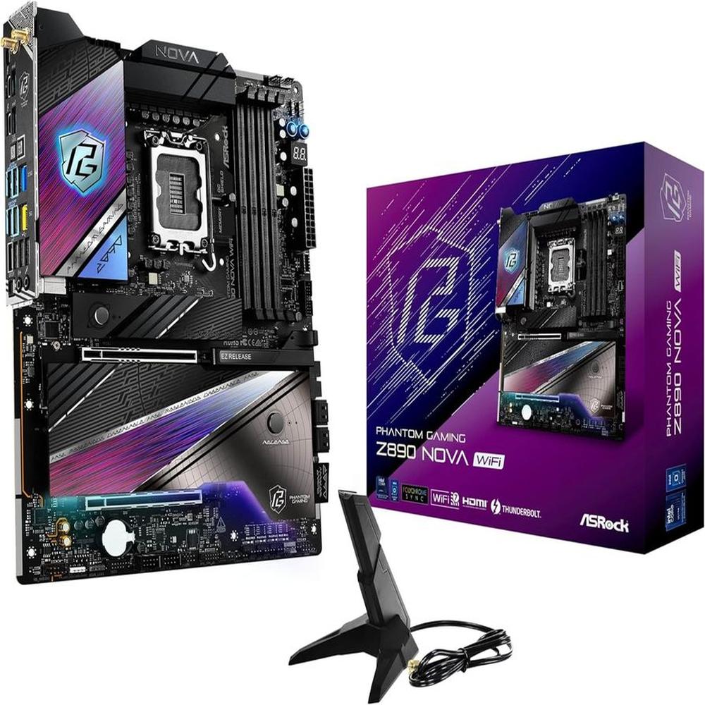 Motherboard ASROCK Z890 Nova WiFi Intel Z890 LGA 1851 HDMI ATX