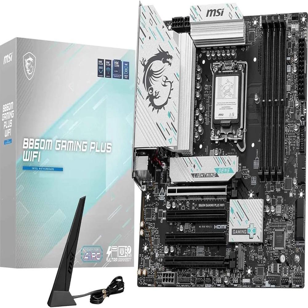 Motherboard MSI B860 GAMING PLUS WIFI Intel B860 LGA1851 HDMI DP ATX