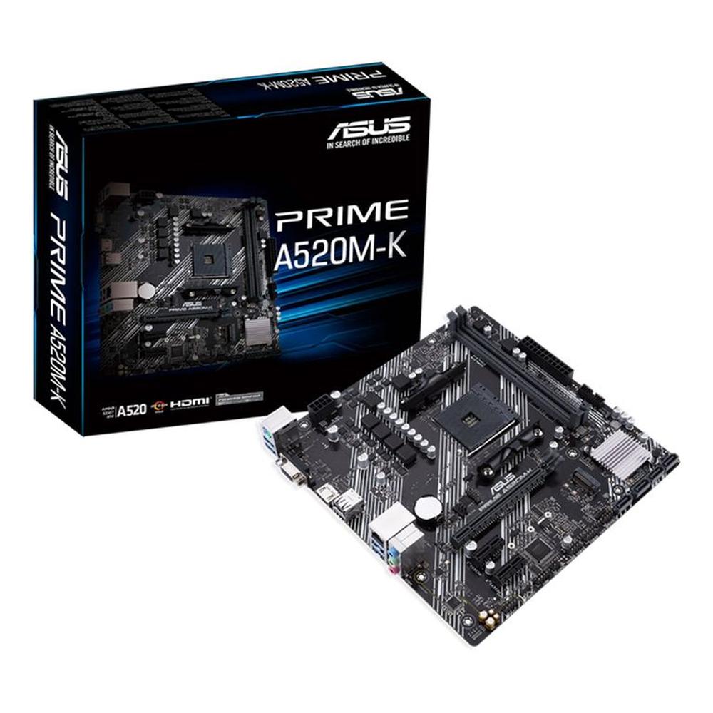 Motherboard ASUS PRIME A520M-K Chipset AMD A520 Socket AMD AM4 mATX