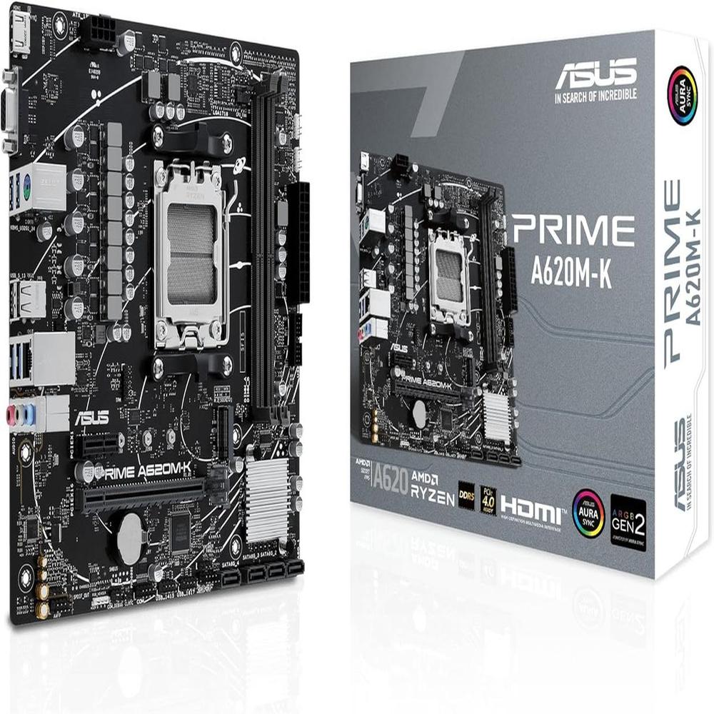 Motherboard ASUS PRIME A620M-K Chipset AMD A620 AMD AM5 Micro ATX