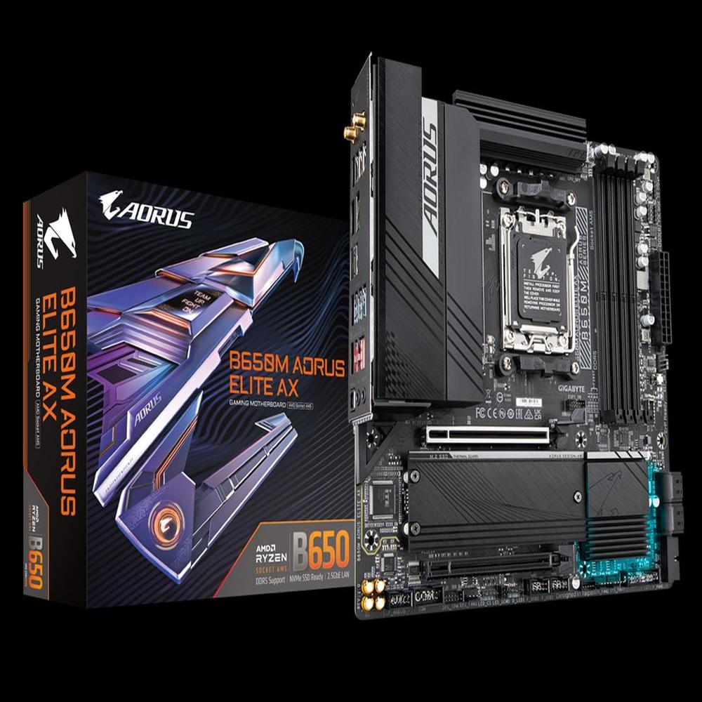 Motherboard Gigabyte B650M AORUS ELITE AX Chipset AMD B650 AM5 mATX