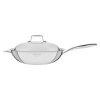 Satén Wok Tramontina Grano de acero con tapa 62158320