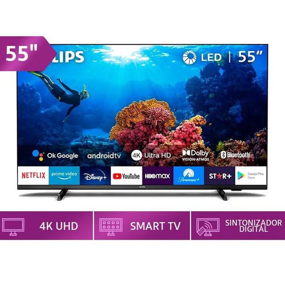 Televisor PHILIPS LED 55 UHD 4K Smart Tv 55PUD7406