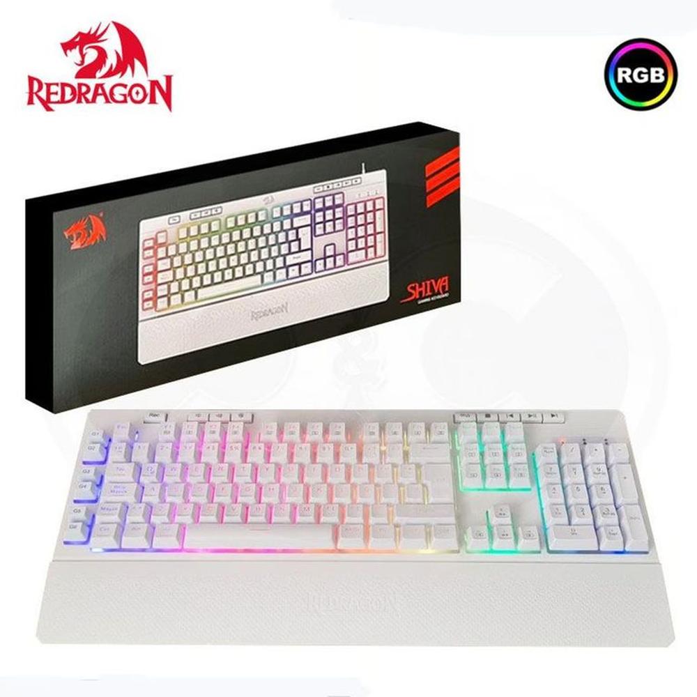 Teclado Redragon SHIVA Spanish K512W-RGB-SP WHITE
