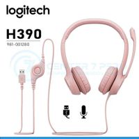 AUDIFONO CMICROF LOGITECH H390 USB NOISE CANCELLING ROSE