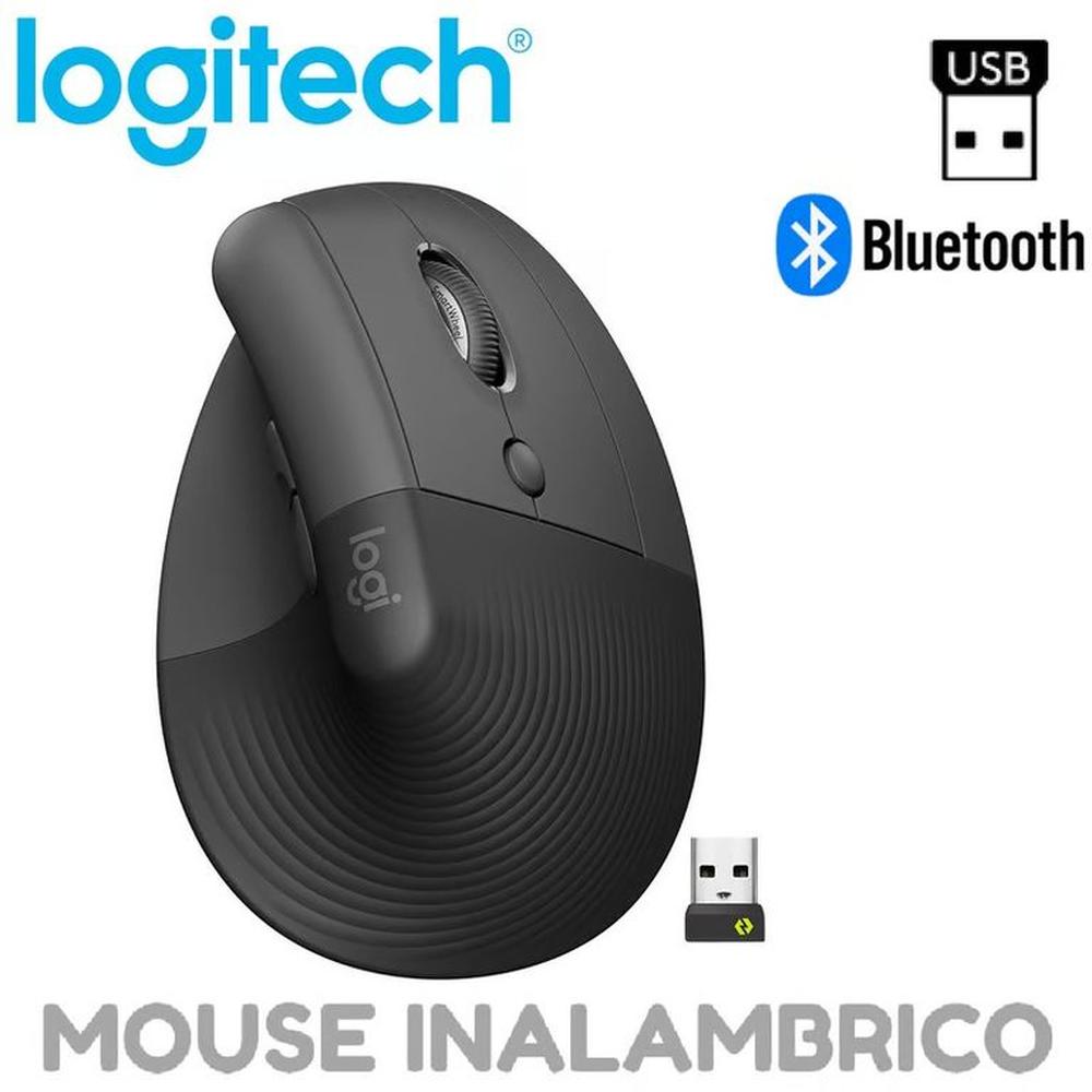 Mouse Logitech Lift Vertical Ergonomic negro