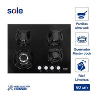 Cocina Empotrable Sole 4 Hornillas 60 cm SOLCO034.