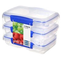 Juego de 3 Contenedores Pequeño para Alimentos Sistema 1513ZS