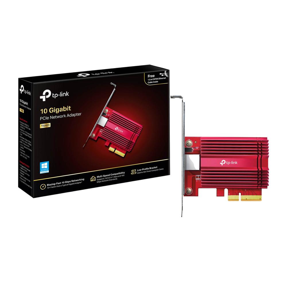 Adaptador De Red Tp-Link Tx401 Tarjeta Pci Express De 10 Gigabits