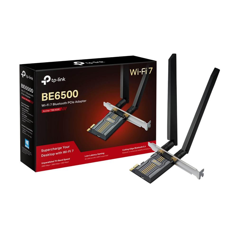Adaptador Tp-Link Archer Tbe400E Be6500 Wi-Fi 7 Bluetooth 5.4 Tarjeta Pcie