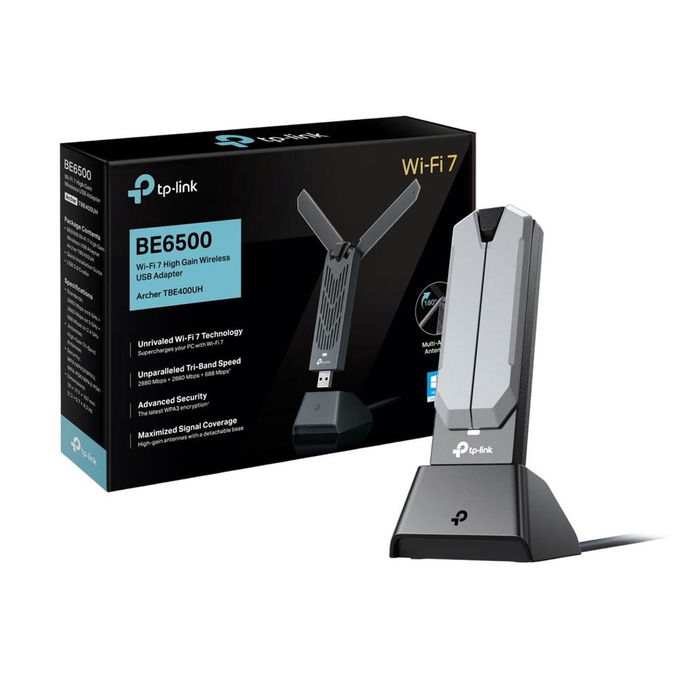 Adaptador Usb Tp-Link Archer Tbe400Uh Be6500 Wi-Fi 7 Inalámbrico Triple Banda