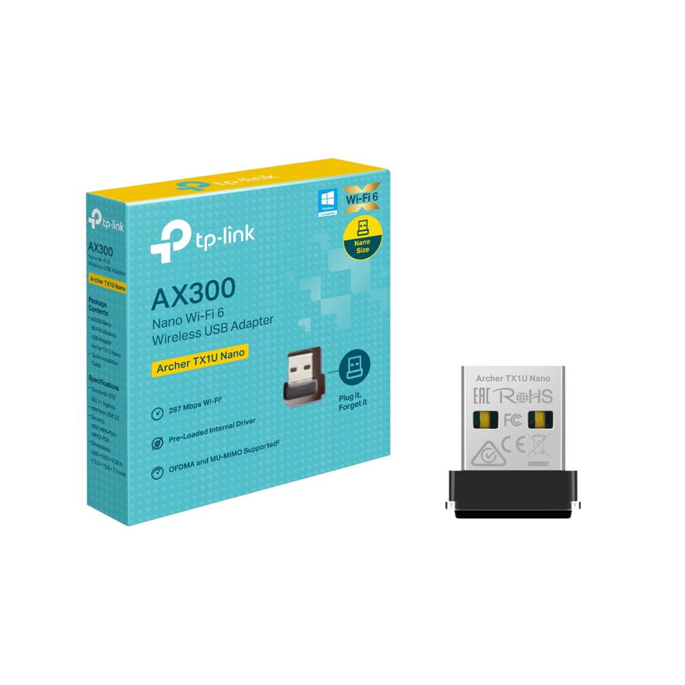 Adaptador USB Inalámbrico Archer TX1U Nano Tp-Link AX300 Nano Wi-Fi 6