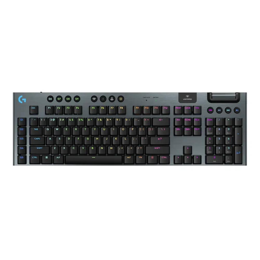 Teclado Logitech G915 X Wireless RGB Switch Tactile - Negro