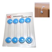 Seguros Cajonero Niños Pack x 8 Unds Celeste