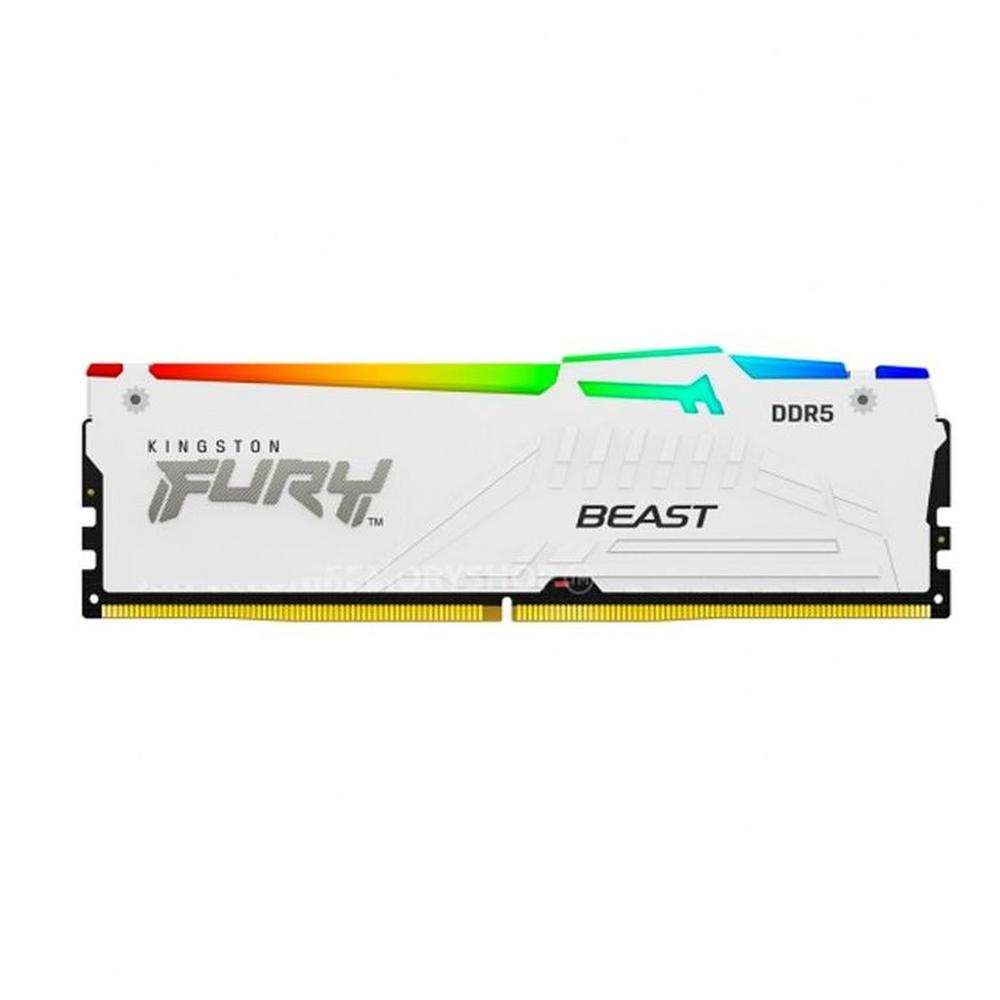 Memoria Kingston FURY Beast White RGB 16GB DDR5-5200 MHz Blanco