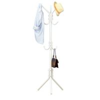 Perchero de Metal Organizador Colgador Estante 1.75 MT Blanco