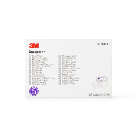 Esparadrapo de Tela de 5 CM X 9.1 M 3M DURAPORE 1538-2 CAJA 6 UND