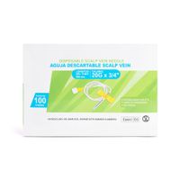 Aguja Scalp Vein Alita Mariposa 20 G X 3/4"" CAJA 100 UND
