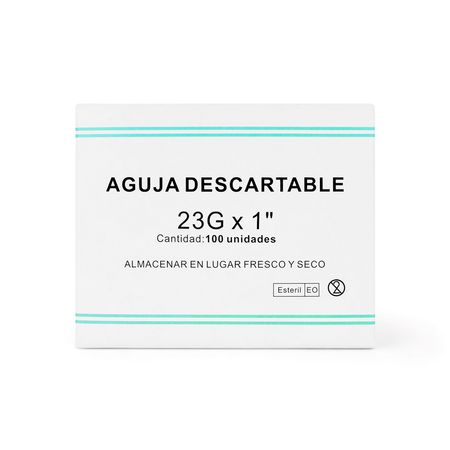 Aguja Descartable 23 G X 1
