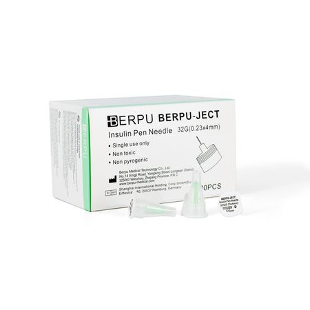 Aguja para Insulina BERPU 32 G X 4 MM CAJA 100 UND