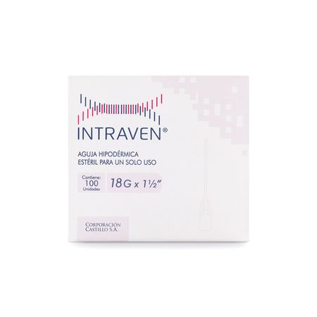 Aguja Hipodérmica Estéril 18 G X 1 1/2