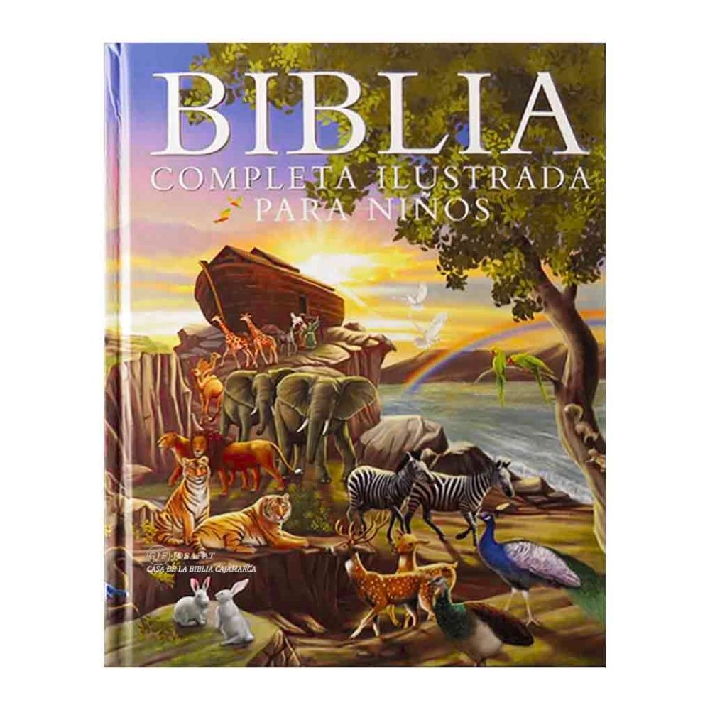 Biblia completa ilustrada para niños tapa dura a todo color