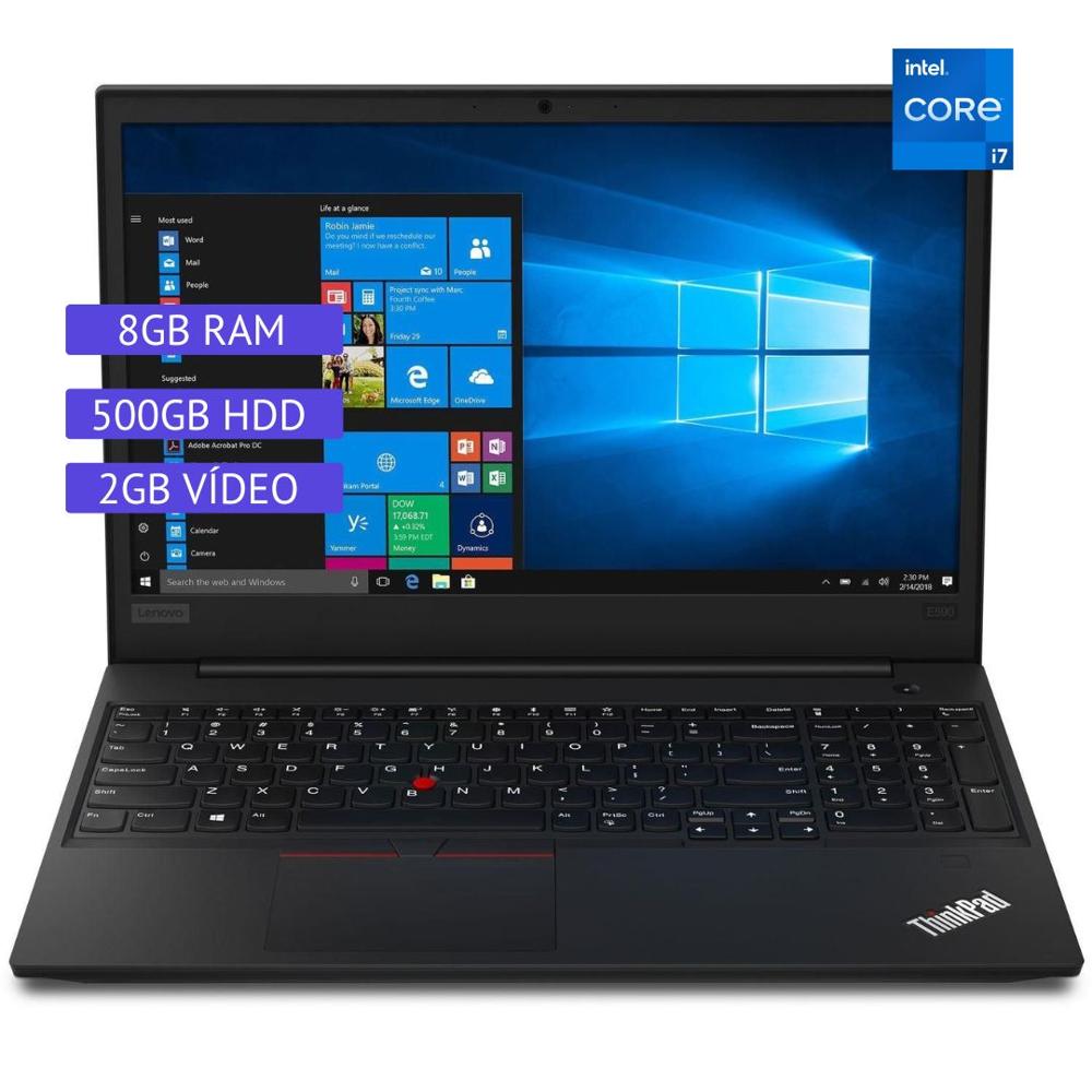 Laptop Semi Nueva Lenovo ThinkPad E590 - Core i7 8ª Gen - 8GB RAM - 500GB HDD - 2GB Video - 15.6""