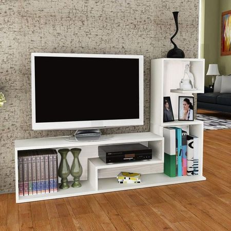 Centro entretenimiento TV 49 pulgadas Paracas blanco