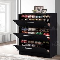 Zapatera XL - Capacidad hasta 27 pares de talla 42 - Negro