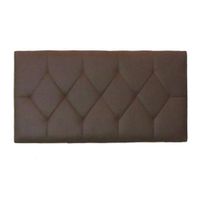 Cabecera Rombo 2 plazas chocolate - Villa Hogar.