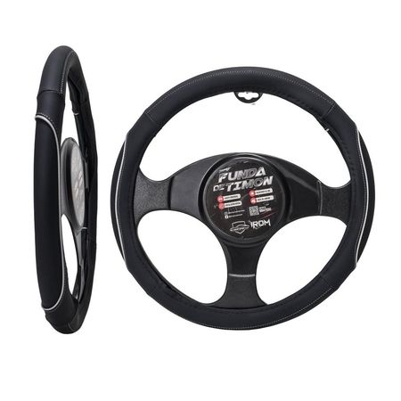 Forro De Timón Negro Con Masajeador Color Negro