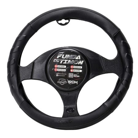 Forro De Timón Con Masajeador Negro