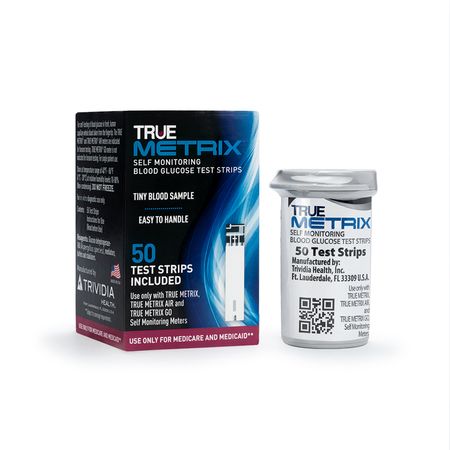 Tira Reactiva para Glucosa NIPRO True Metrix CAJA 50 UND