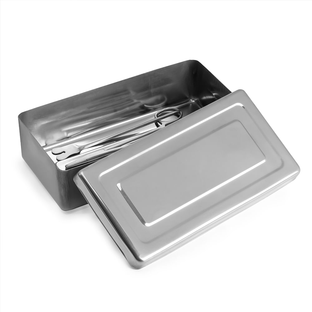 Caja para Instrumental Quirúrgico de Acero Inoxidable Grande | plazaVea ...
