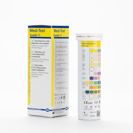 Tiras Reactivas para Orina MEDI TEST Combi 11 SGL CAJA 100 UND