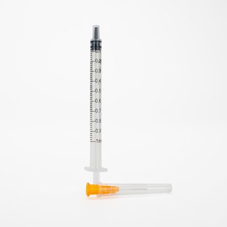 Jeringa Hipodérmica Estéril de 1 ML Aguja 25 G X 5/8