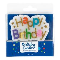 Vela de cumpleaños banner Happy Birthday multicolor MARSHALL & MASON