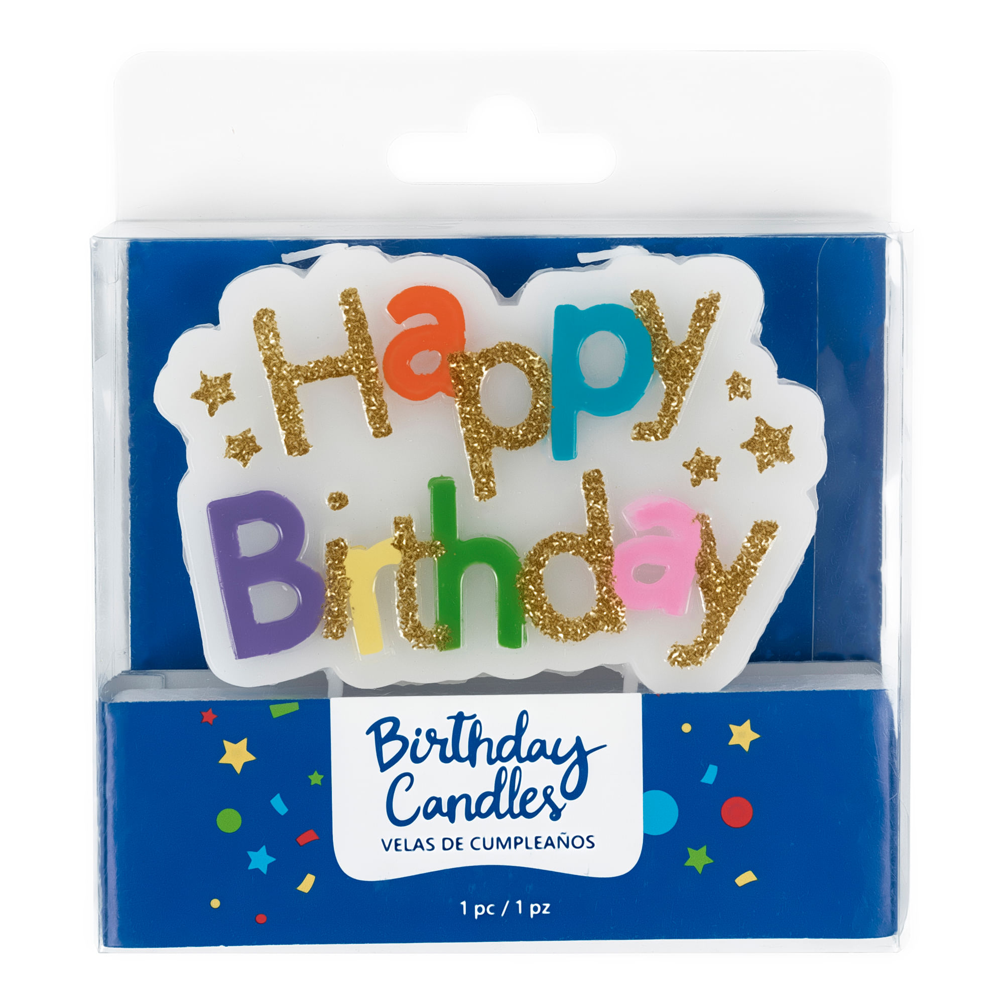 Vela de cumpleaños banner Happy Birthday multicolor MARSHALL & MASON