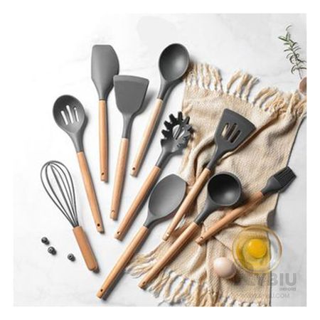 Kit Moderno para Mama de Utensilios en Color Gris Y+Agendita