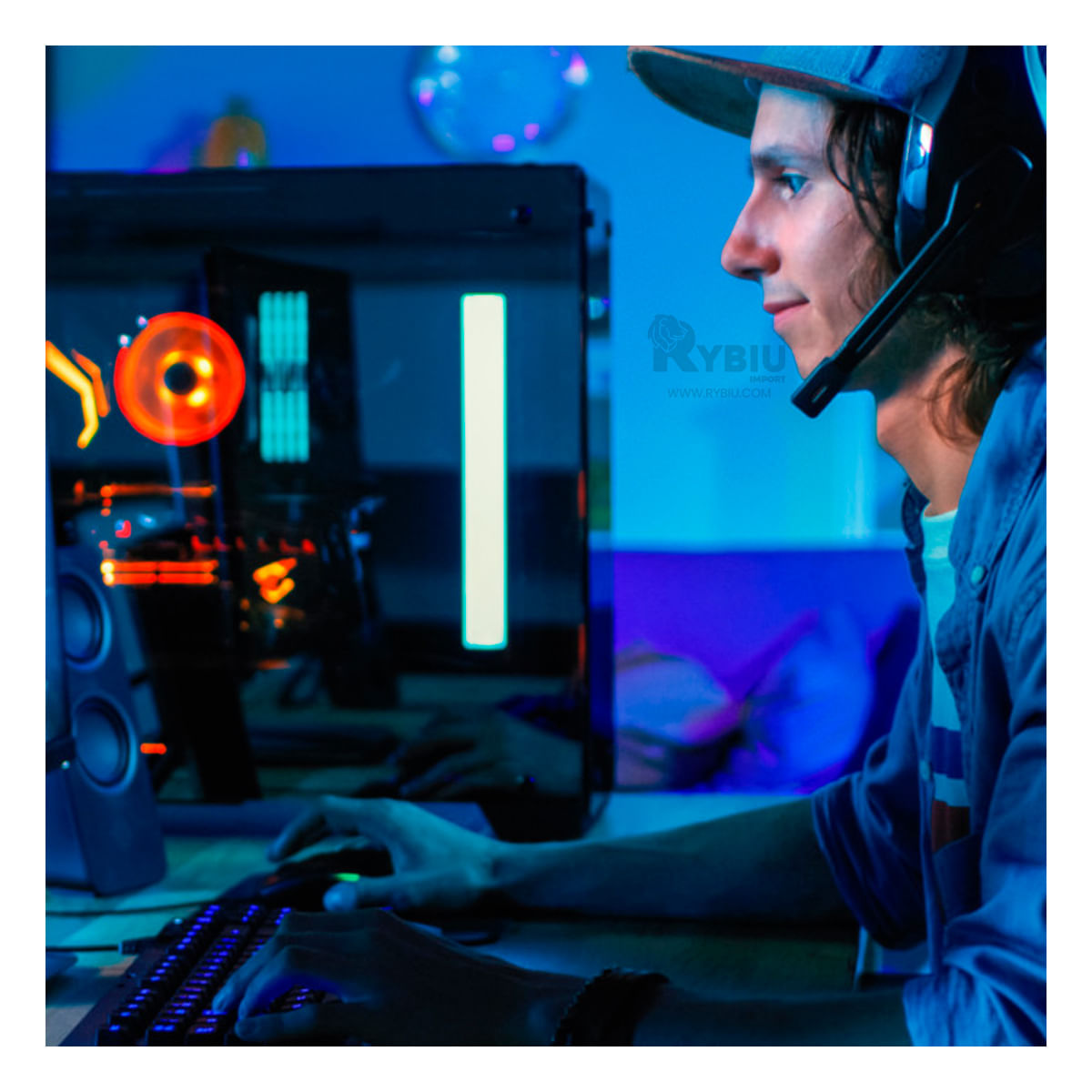 Combo Gaming Teclado con Mouse de Color Negro