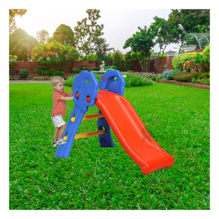 Resbaladera con Canasta de Basquet para Niños en Multicolor