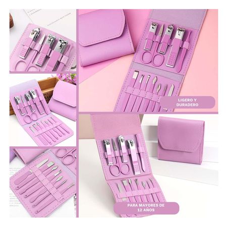 Pack de Manicura y Pedicura en Tono Lila Y+Post-it adhesivos