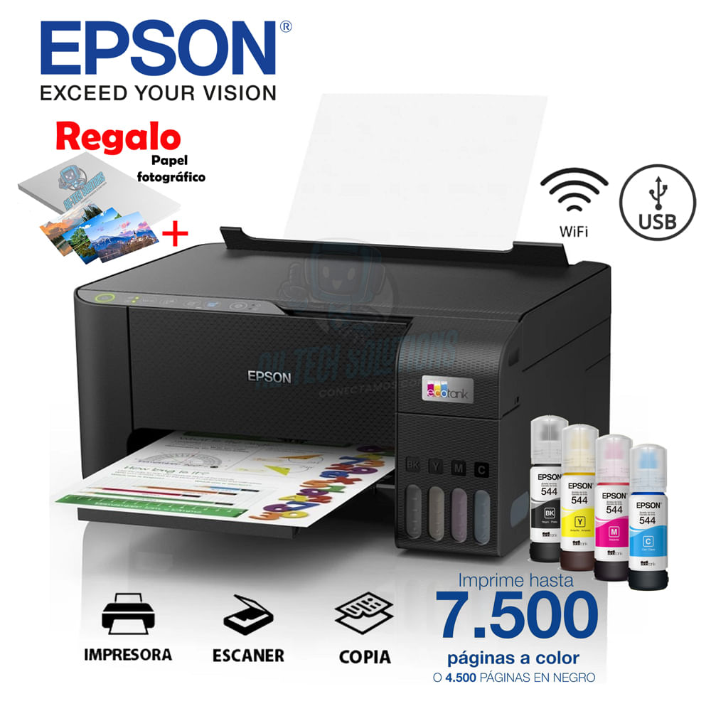 IMPRESORA EPSON MULTIFUNCIONAL ECOTANK L3250 WIFI
